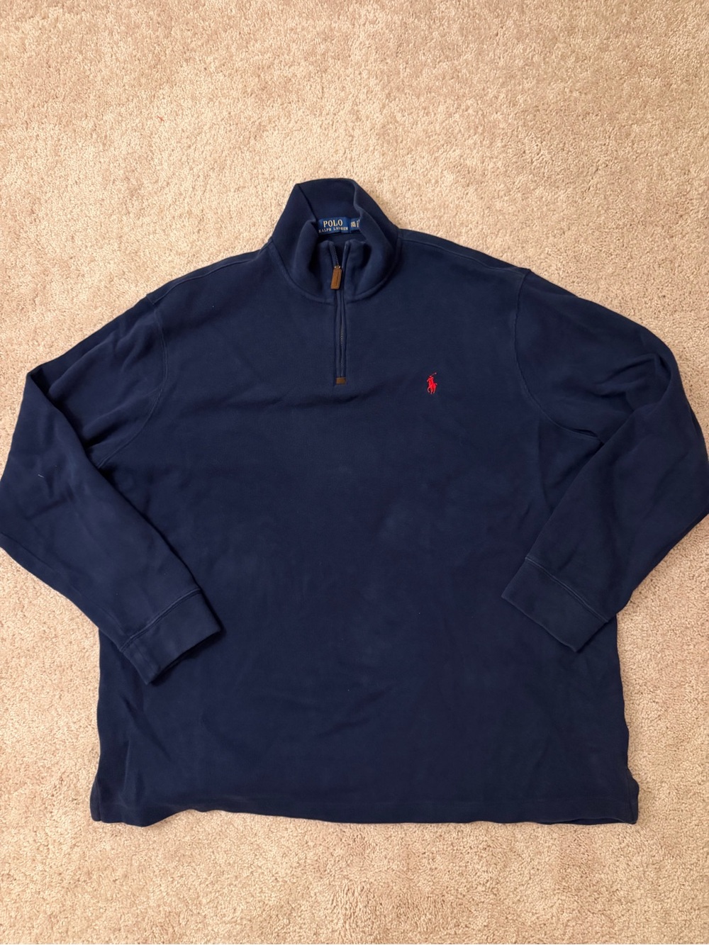 Polo by Ralph Lauren Navy Quarter-Zip Pullover Shirt
